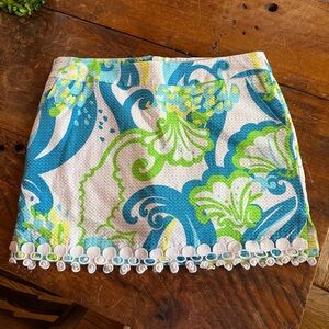 Lilly Pulitzer Marigold Crystal Coast Skort